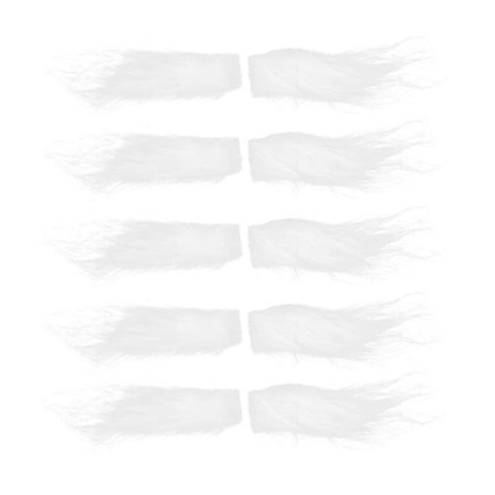 5 par hvide julemands øjenbryn Realistisk ansigtshår Julemandskostume-FX-