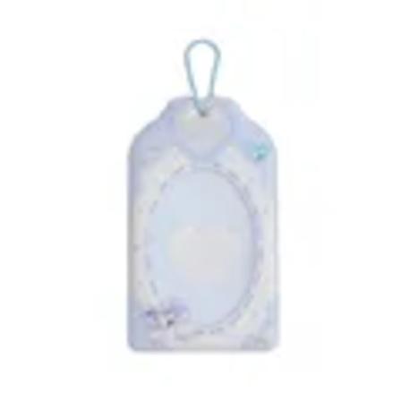 Koreansk Bowknot Photocard Holder Keychain Ins Kort Binder Fotokort Mini Fotoalbum För Bilder Scrapbook Bag Charm Nyckeln Rind Blue