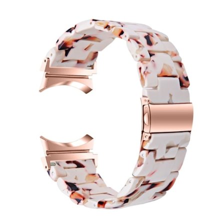 Samsung Galaxy Watch 5 / 5 Pro / 4 klockarmband i resinstil - Nougat Mönster