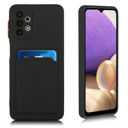 Card Holder Deksel til Samsung Galaxy A32 5G - Svart
