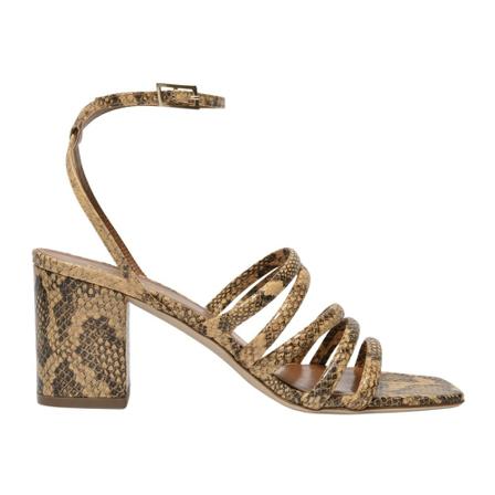 Paris Texas Carla 70 Sandalen in Printed Leather , Bruin , Dames , Maat: 37 EU