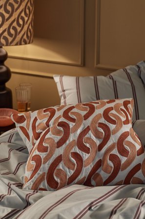 Staycation - Pudebetræk Delicate i hør - Flerfarvet - Pyntepuder & pudebetræk - 60X60 - Fra Homeroom