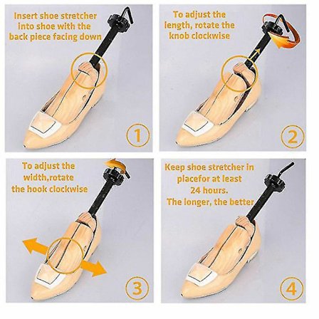 1 Pari Puinen Kenkävenytyslaite 2-suuntainen Kenkäpuun Muotoilija Telinettä Saappaat Kenkälaajennin Puun Venytyslaitteet-