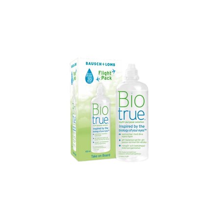 Biotrue multi-purpose solution - Linsevæske Flight Pack 100 ml