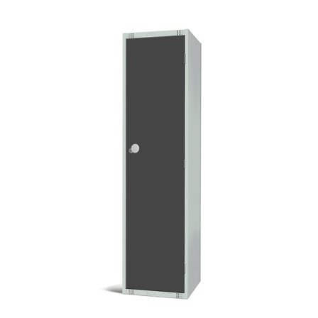 Elite locker, 1 door, 1800x450x450 mm, dark grey