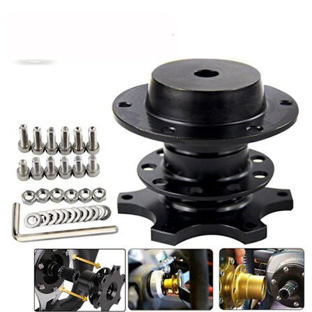 Ohjauspyörän napa Yleismaailmallinen 6-reikäinen ohjauspyörän pikavapautus irrotus