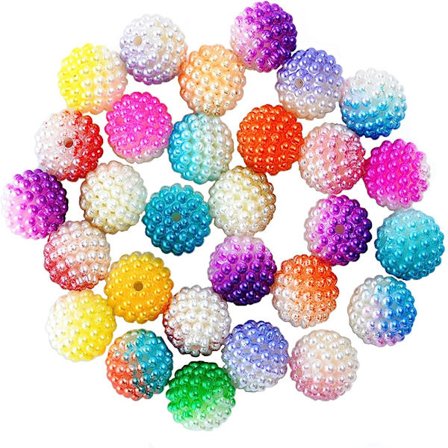 120 STK Runde Perler Bubblegum Beads Beading
