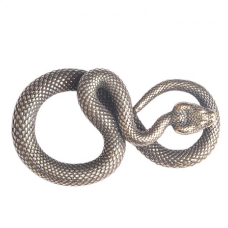 Kopparorm Ornament Antik Boa Figurer Miniatyrer