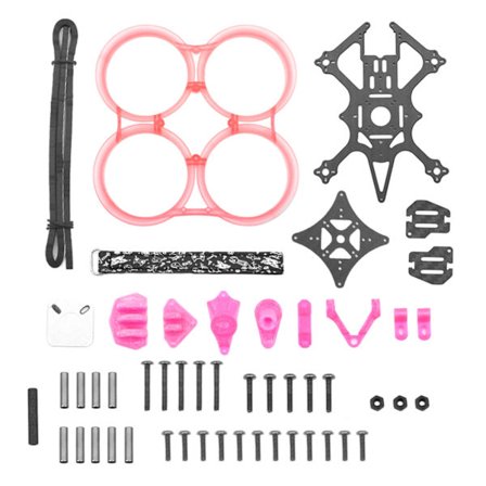 2,5 tommer Inverteret Rack Ramme 112 mm Akselafstand Drone Tilbehør ABS Kollisionsbeskyttelsesring til MonsterRC Pink