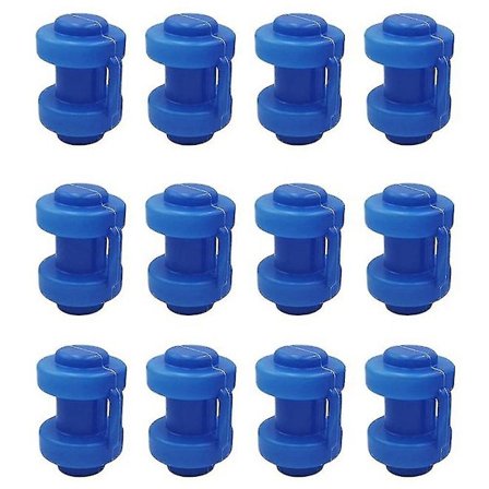 12 st studsmatteskydd 25 mm, studsmatteslutskydd för att fästa säkerhetsnätet på nätstolparna på T