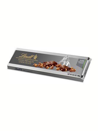 Lindt Tafel Silver Dark Hazelnuts 300.0g