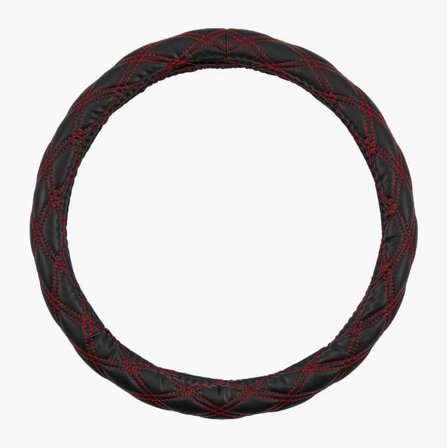 Biltema - Rattrekk svart med røde sømmer