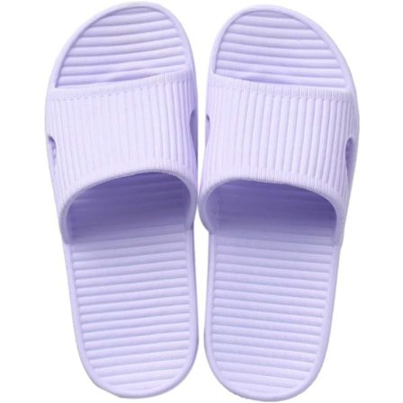 Unisex Slip On Tofflor för Kvinnor/Män Halkfri Lättvikt Platt Slide Sandaler Hus Mjuka Flip Flop Skor för Inomhus Hem Trädgård Badrum Poolside