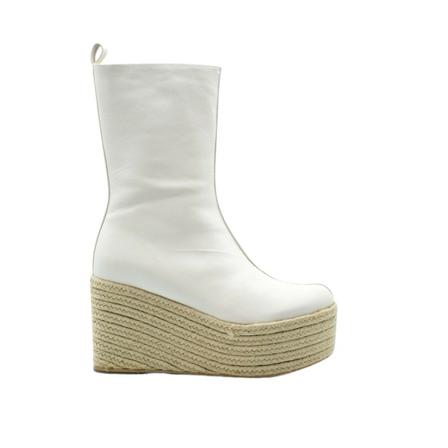 Palomitas by Paloma Barcelò Leather boot , Wit , Dames , Maat: 39 EU Sleehakken