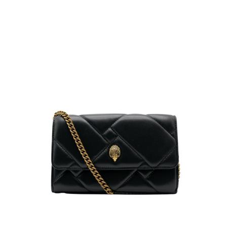 Kurt Geiger Quilt Pung Sort, Dame Punge og Kortholder, Størrelse: ONE Size