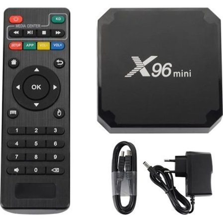 X96 Mini Android TV -boksi Android 7.1 TV -boksi Amlogic S905W neliydin 2 Gt + 16 Gt 4K HD WIFI -mediasoitin AH373