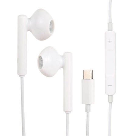 USB-C / Type-C Gränssnitt Stereo Musik Hörlurar (Vit)