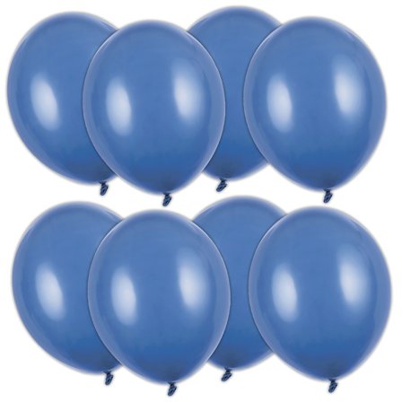 Sterke Ballonger Marineblå Pastell 12 cm 100-pakning