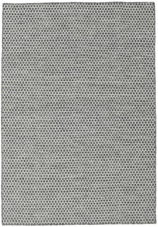 Kilim Honey Comb Rug - Black/Grey 160X230 Black/Grey Wool, India