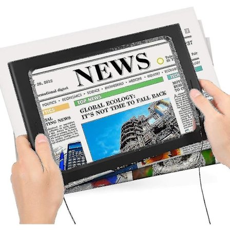 Leselupe med LED-lys, 12 LED-lys forstørrelsesglass med lys lesehjelp