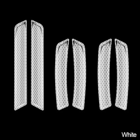 6 kpl Auton turvallisuusvaroitus Tarra Merkki Auton heijastavat tarrat Teippi Puskurin heijastavat nauhat Ulkotarvikkeet Universal~03485