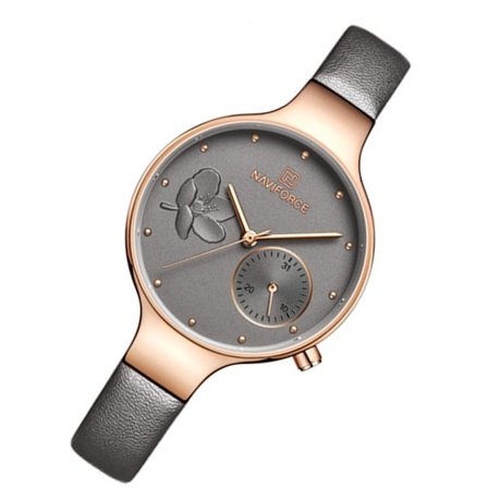 Elegant Damklocka Armband i Läder (NaviForce)