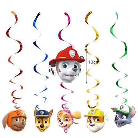 Paw Patrol Fødselsdagsdekoration Festartikler Sæt Balloner Baggrund Tallerken Kop Kagepynt Paw Patrol Klistermærker Festartikler Børn