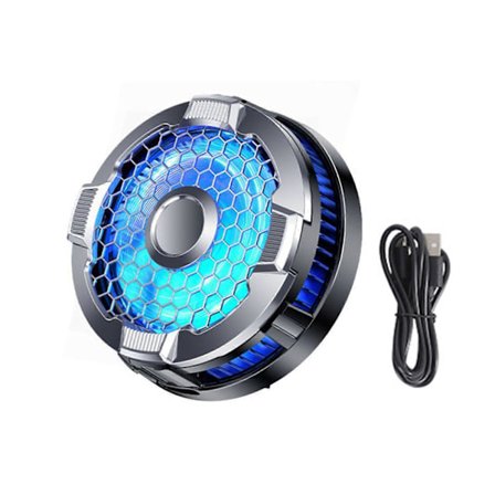 Halvledar Kylare för Mobiltelefon Förstorad Kylningsyta Stark Vind Lågt Ljud Mobiltelefon Kylfläkt Tillbehör