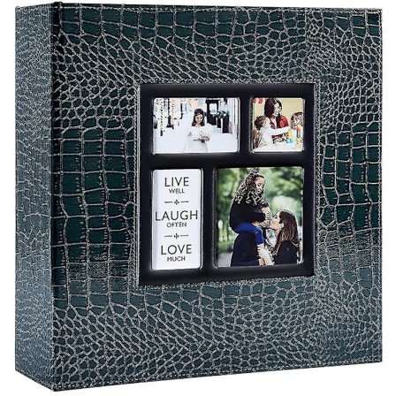 Fotoalbum for 600 bilder i størrelse 4x6, ekstra stor kapasitet, lærdeksel, bryllup