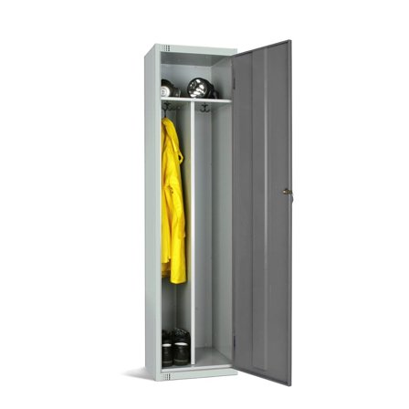 Clean and dirty locker, 1800x450x450 mm, dark grey