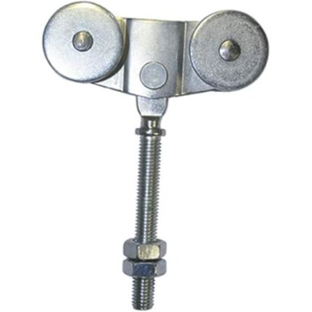 Industriel | Dobbelthjuls skydebeslag | Galvaniseret stålhjul | Skydehjul med let glid | til skydedør, skydeport, industriel dør