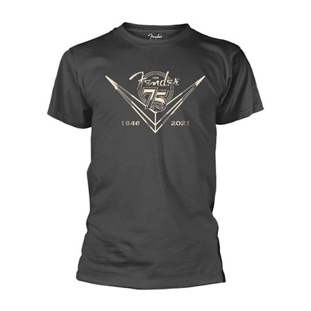 Fender Unisex Adult Bevelled T-Shirt S Grå