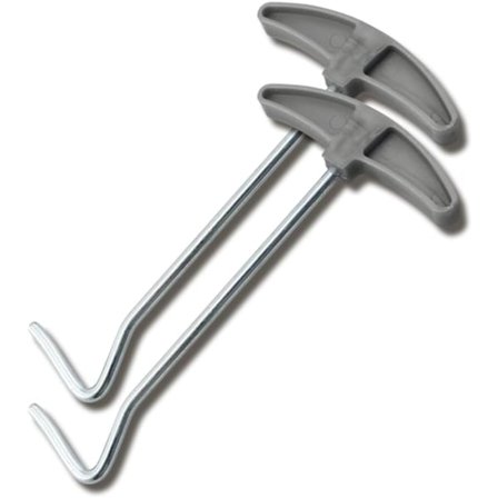 2 stk. Teltpløkudtrækker, Jordkrogtrækkere for Nem Fjernelse, Ideel til Camping - 130mm