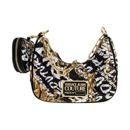 Versace Jeans Couture, Shoulder bag with logo Zwart, Dames, Maat:ONE Size