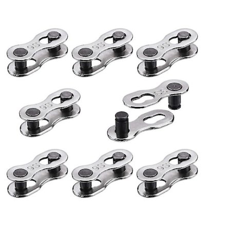 Sykkel Manglende Lenke For 6, 7, 8, 9, 10 Hastighetskjede, Sølv, Gjenbrukbar (8stk, Sølv)