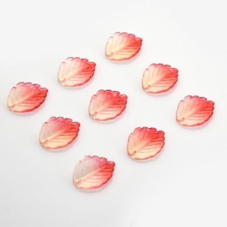100 stk Fall Leaf Charms Gradient Blade Perler Pendant