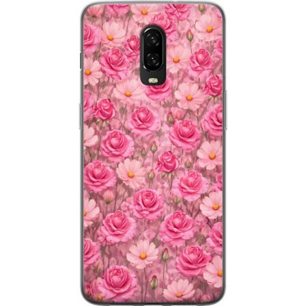 Kompatibel Mobilcover til OnePlus 6T Petal Reverie Blush Rose