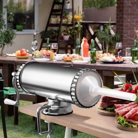 COSTWAY 3L pølsestopper Hakket kødpølsemaskine 3 x rør (Ø 15/19/22 mm) i rustfrit stål