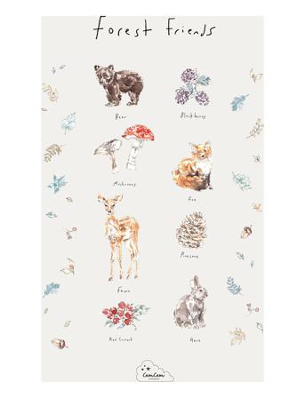 Poster, Fsc Mix Home Kids Decor Posters & Frames Posters Animal Posters Multi/mønstret Cam Cam Copenhagen