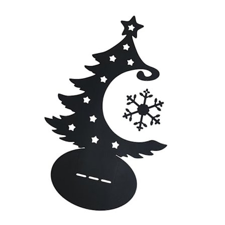 Juldekoration i metall, järnhantverk för bordsdekoration under helgerna, flerfärgad [D]