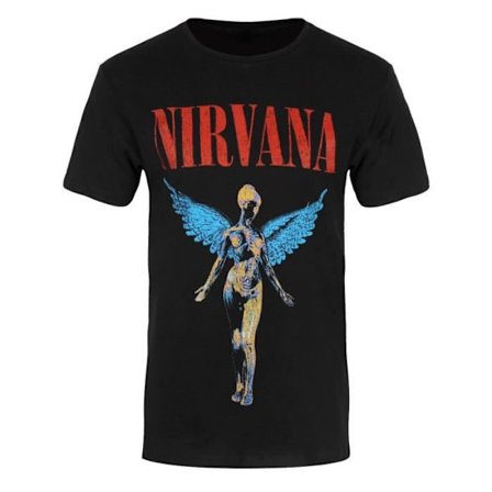 T-shirt Nirvana Angelic Man Svart - Nirvana - Angelic - Man - Svart