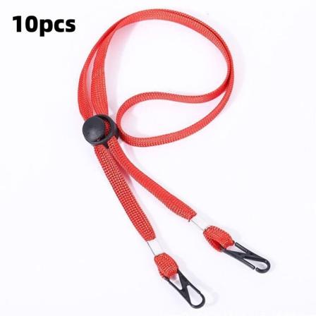 10 st Hatt Haksnöre Vindtät hattrem RÖD red
