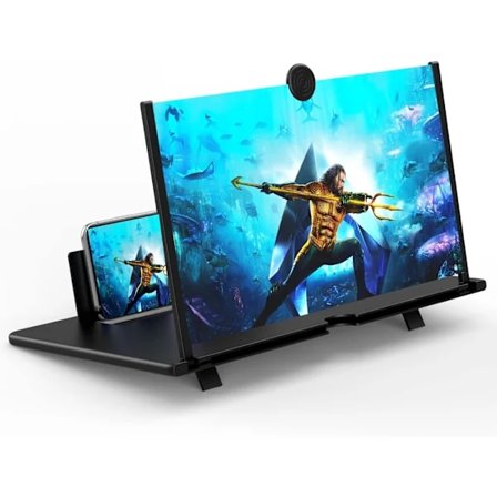 12" Skærmforstørrer til Mobiltelefon - 3D HD Forstørrende Projektorskærm Forstørrer Expander til Film, Videoer og Spil Smartphones