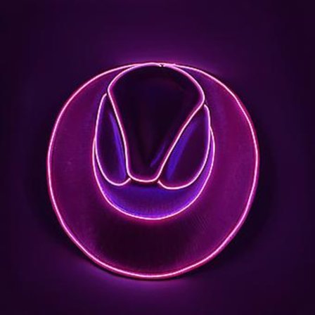 Disco Luminous Led Brud Cowgirl Hat Glødende Lys Bar Cap Bachelorette Party Tilbehør Blinkende Neon Western Cowboy Hat (Pink)