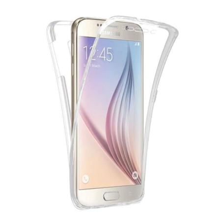 Samsung S6 Edge Dubbelsidigt Silikonfodral Med Touchfunktion Guld