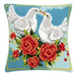 Broderikit Kudde Evig kärlek - Vervaco