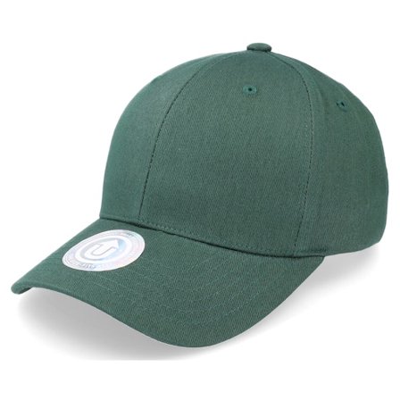 Upfront - Grønn adjustable Caps - Crown 2 Cotton Dark Green Adjustable @ Hatstore