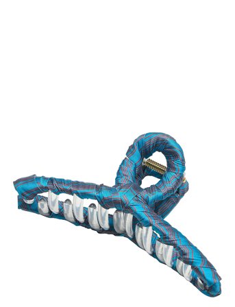 Stripy Luster Hair Claw Blue Becksöndergaard