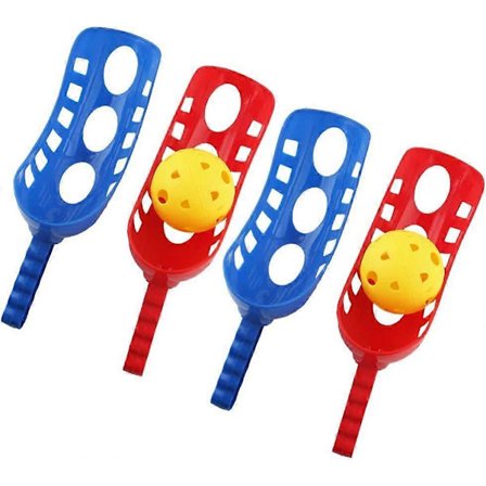 Högkvalitativt Scoop Ball-spel, 2 set Scoop Ball Lättvikts Kast- och Fångstset, Launcher Scoop Ball-spel för barn Utomhussporter Strand