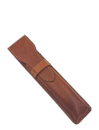 Parker Parker Leather Pouch Brown For Straight Razors - Brown - ONE SIZE